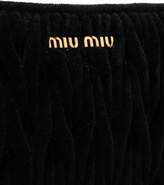 Thumbnail for your product : Miu Miu Matelassé zip pouch