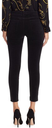 L'Agence Margot High-Rise Ankle Skinny Velvet Jeans