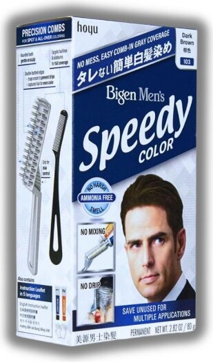 Bigen BIGENbyHoyuMen's(103DarkBrown)SpeedyColorAmmoniaFree(2.82oz)|BigenManSpeedyallowsforfastandeffortlesscoloring