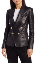 Thumbnail for your product : L'Agence Kenzie Leather Blazer