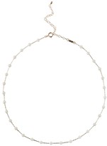 Thumbnail for your product : Mizuki Akoya Pearl Chain Choker Necklace - Yellow Gold