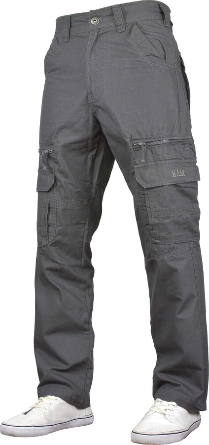 Kam Relaxed Fit Cargo Pants Kbs118 