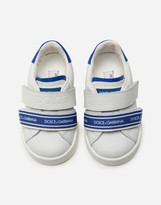 Thumbnail for your product : Dolce & Gabbana Portofino Light Sneakers In Calfskin With Logoed Grosgrain