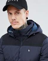 Thumbnail for your product : Jack Wills Boreham Contrast Yoke Jacket With Hood In Navy