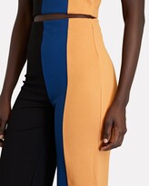 Thumbnail for your product : STAUD Connor Colorblock Knit Wide-Leg Pants