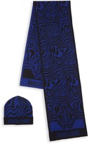 Thumbnail for your product : Roberto Cavalli 2-Piece Abstract Wool Blend Scarf & Beanie Set