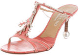 Thumbnail for your product : Valentino Embellished Leather Sandals