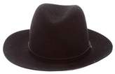 Thumbnail for your product : Rag & Bone Leather-Trimmed Wool Fedora