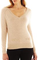 Thumbnail for your product : Liz Claiborne V-Neck Sweater