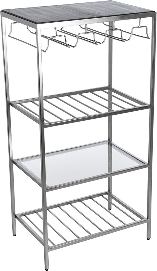 Luxe Marble Top Wine Rack/Bar Trolley White ShopStyle Bar Carts