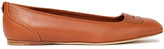 Thumbnail for your product : Loro Piana Eugene Perforated Leather Ballet Flats
