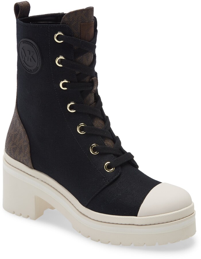 corey logo combat boot michael kors