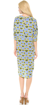 Thumbnail for your product : Derek Lam 10 Crosby 3/4 Sleeve Dome Print Dress