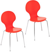 Thumbnail for your product : Bed Bath & Beyond Holly & Martin Conbie Chairs Set in Red (Set of 2)