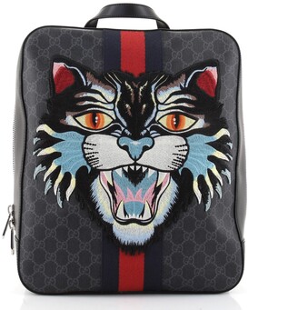 gucci angry cat backpack