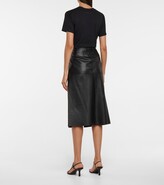 Thumbnail for your product : Joseph Sidena leather midi skirt