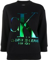 Thumbnail for your product : Calvin Klein Jeans 3/4 Sleeves Logo Sweatshirt