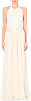 Thumbnail for your product : Elie Saab Embroidered halterneck gown