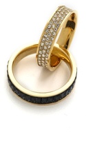 Thumbnail for your product : Michael Kors Pave & Baguette Crossover Ring