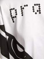 Thumbnail for your product : Prada Face Print Cotton T Shirt - Womens - White Black
