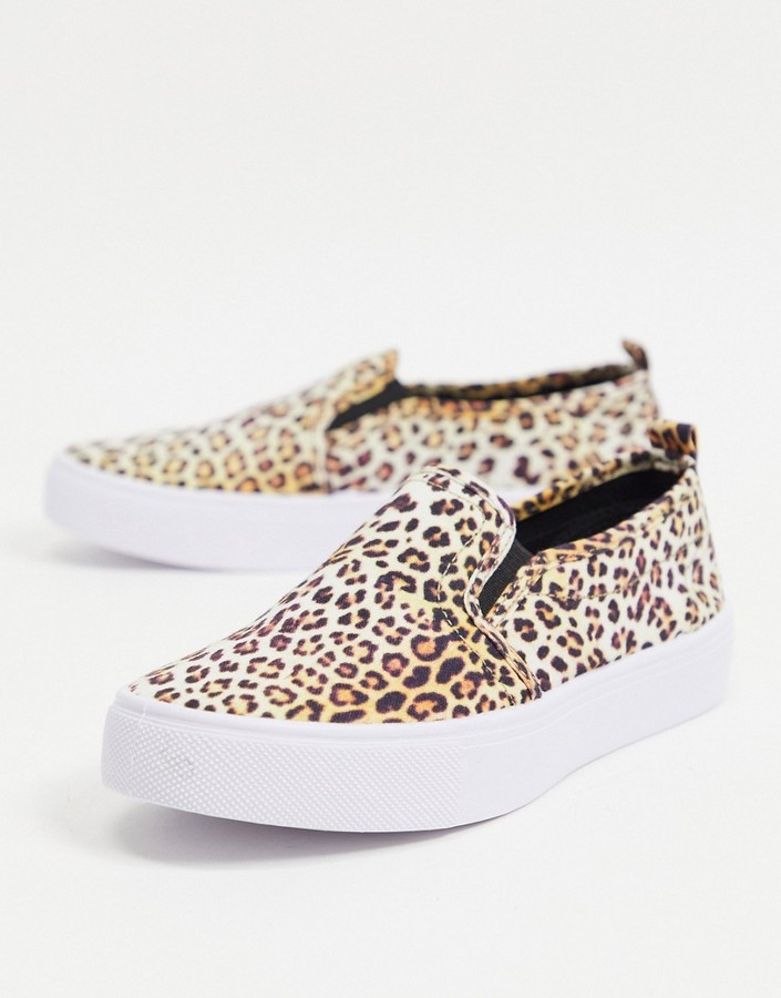 leopard slip on