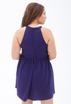 Thumbnail for your product : Plus Mesh-Inset Halter Dress