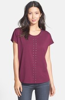 Thumbnail for your product : Vince Camuto Studded Jersey Tee