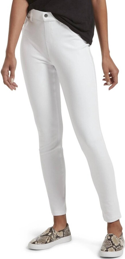Hue Women's Ultra Soft High Waist Denim Leggings In White