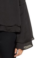 Thumbnail for your product : Halogen Women's Bell Sleeve Hammered Satin Blouse