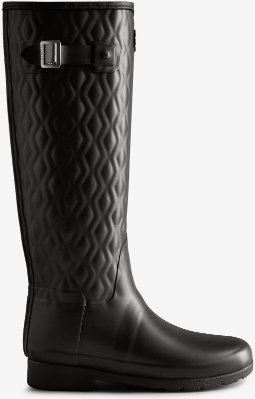 Hunter Women's Refined Slim Fit Vertical Quilted Tall Rain Boots