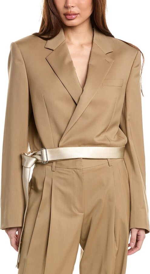 Helmut Lang Wrap Wool Blazer