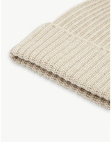 Thumbnail for your product : Johnstons Ribbed cashmere beanie hat