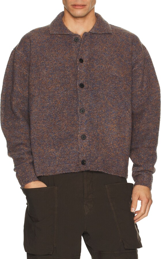 LE 17 SEPTEMBRE Le17Septembre Boucle Button Down Cardigan in Purple