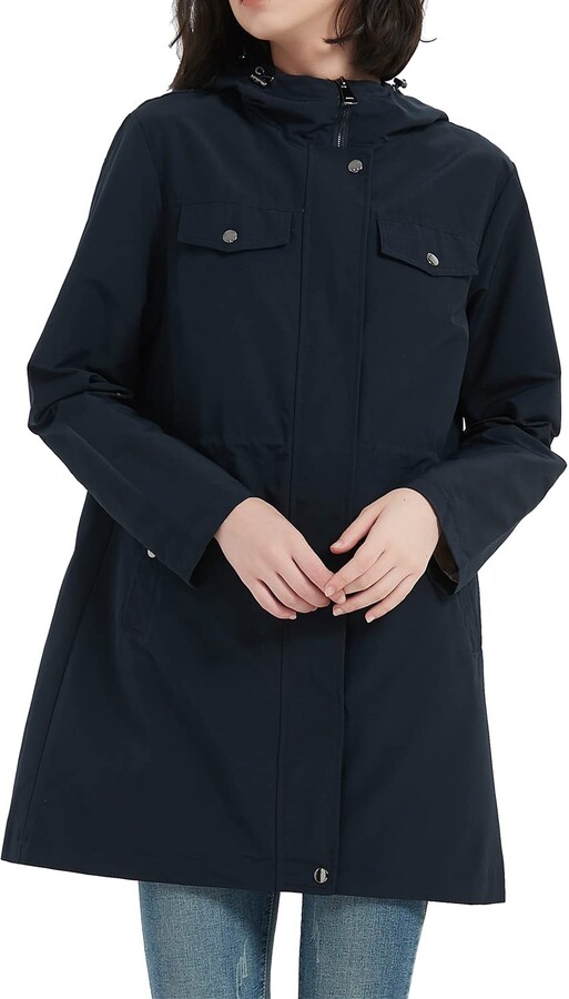 Forte Forte Wool Tartan-checked Trench Coat in Blue Womens Clothing Coats Raincoats and trench coats 