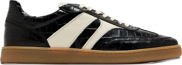 COLLEGIUM Pillar Court III crocodile-effect panelled sneakers