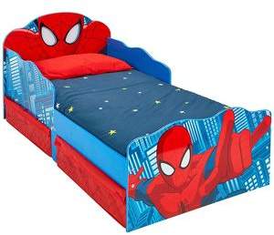 Spiderman Toddler Bed With Storage And Light Up Eyes
