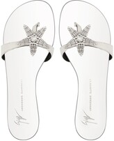 Thumbnail for your product : Giuseppe Zanotti Asteria crystal-starfish leather sandals