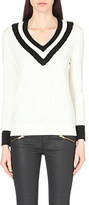 Thumbnail for your product : Claudie Pierlot Mike striped-detail jumper