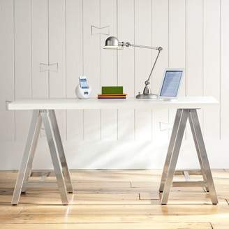 Pottery Barn Teen Customize-It Simple A Frame Desk, Simply White Desktop / Matte Black Base