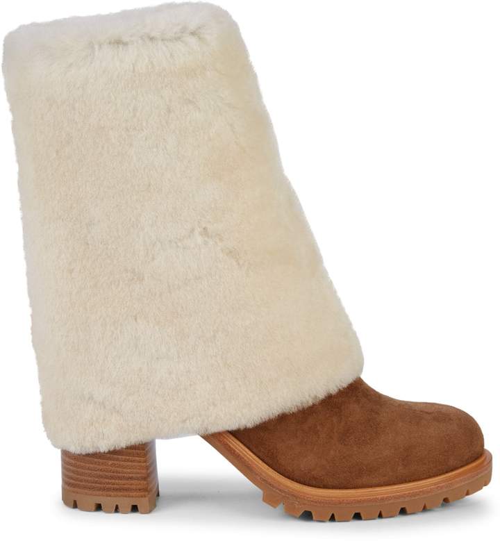 tall boots with fur