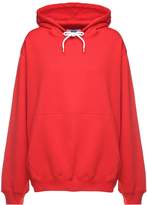 Thumbnail for your product : MSGM Logo-print Oversized Cotton Hooded Sweatshirt