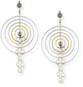 Thumbnail for your product : Coomi Concentric Labradorite Drop Earrings with Diamonds