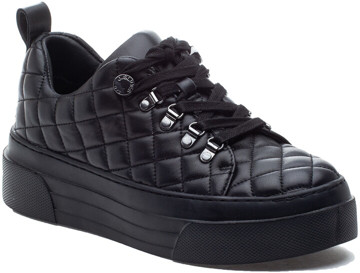 J/SLIDES NYC JSlides Aimee Quilted Platform Sneaker ShopStyle