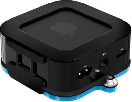 RackSolutions tvTray Secure Wall Mount for Apple TV 4K (Latest Model) Black, Fully Assembled, Includes Hardware