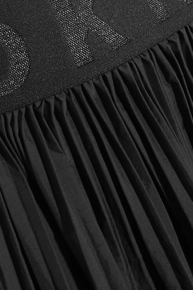 DKNY Pleated Shell Midi Skirt - Black