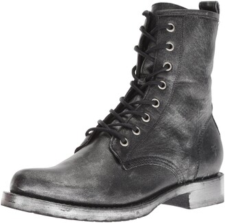 frye black combat boots