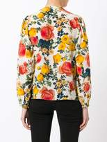 Thumbnail for your product : Fausto Puglisi flower print collarless shirt