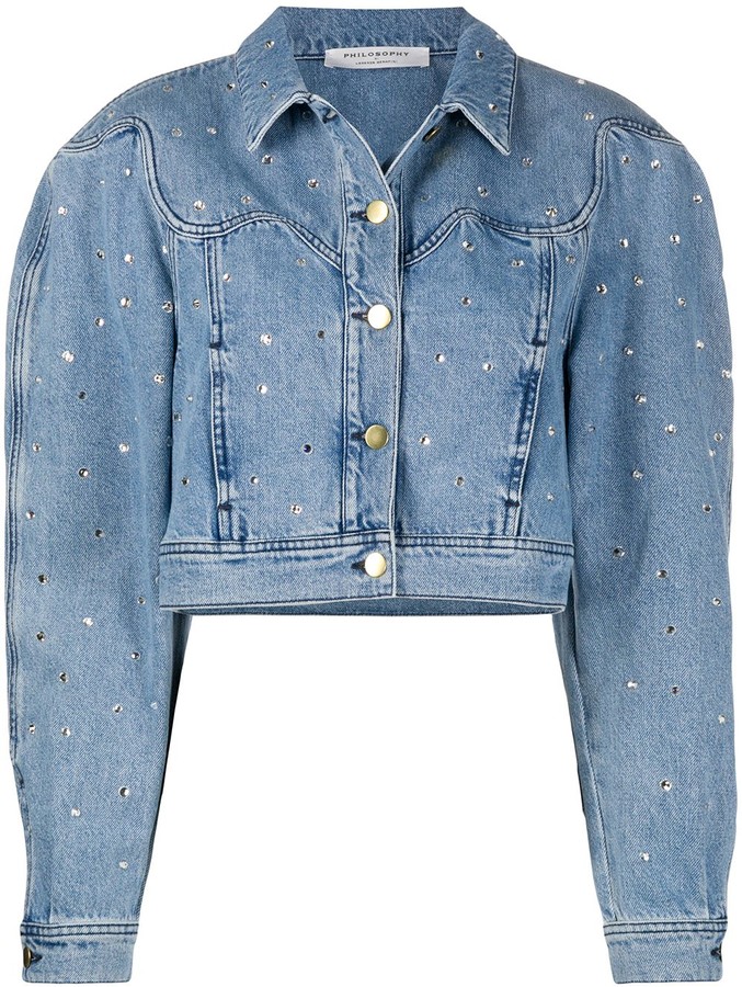 jewelled denim jacket