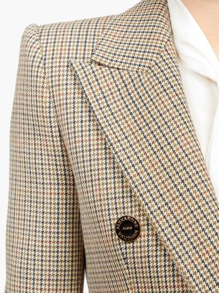 Alexandre Vauthier Double-breasted Wool-tweed Jacket - Grey Multi