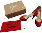 Thumbnail for your product : Christian Louboutin Louboutin Red Satin Pumps